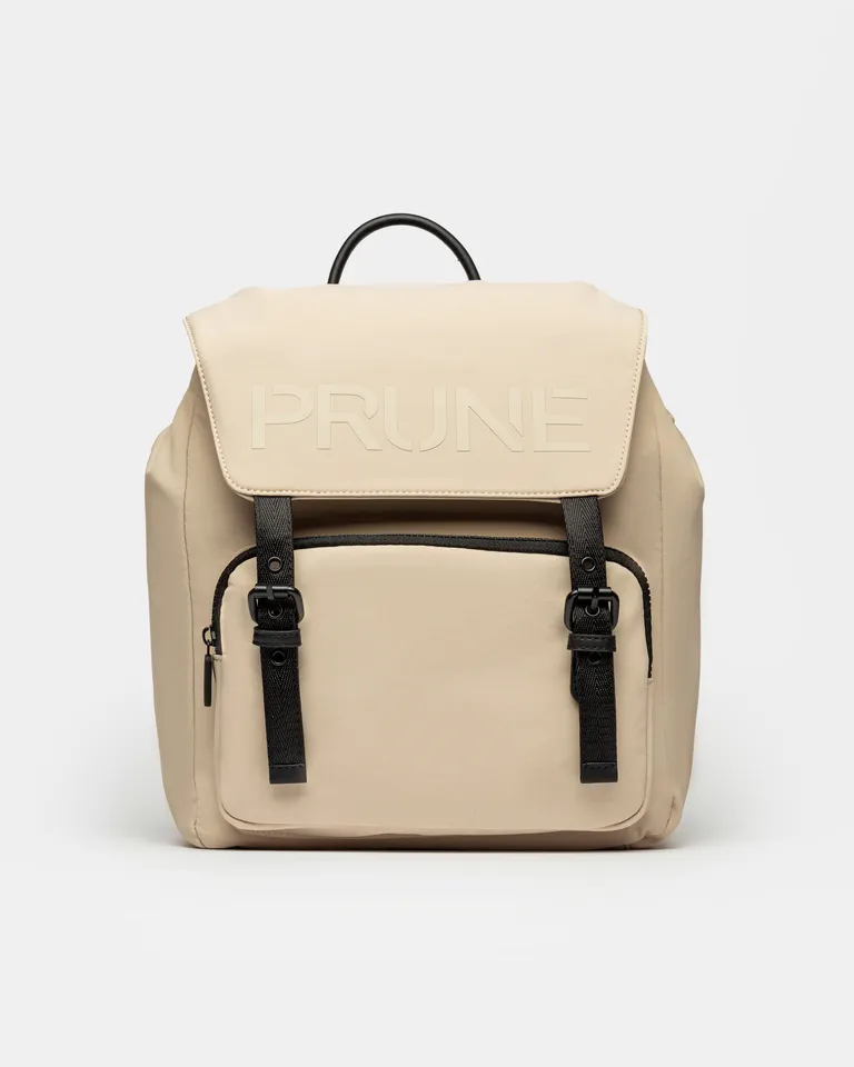 Mochila de nylon con logo estampado en gran tamaño, ideal para un look trendy de Prüne en Mochilas para argentina