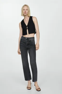 Jeans rectos costuras delanteras de Mango en Pantalones para argentina