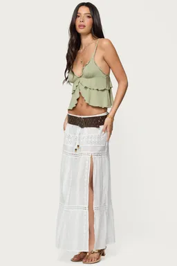 Top babydoll kailan volantes de Edikted en Tops para argentina