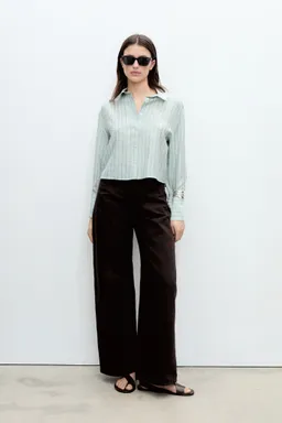 Camisa crop rayas de Mango en Camisas para argentina
