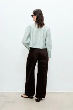 Camisa crop rayas de Mango en Camisas para argentina