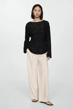 Pantalón pinzas wideleg de Mango en Pantalones para argentina