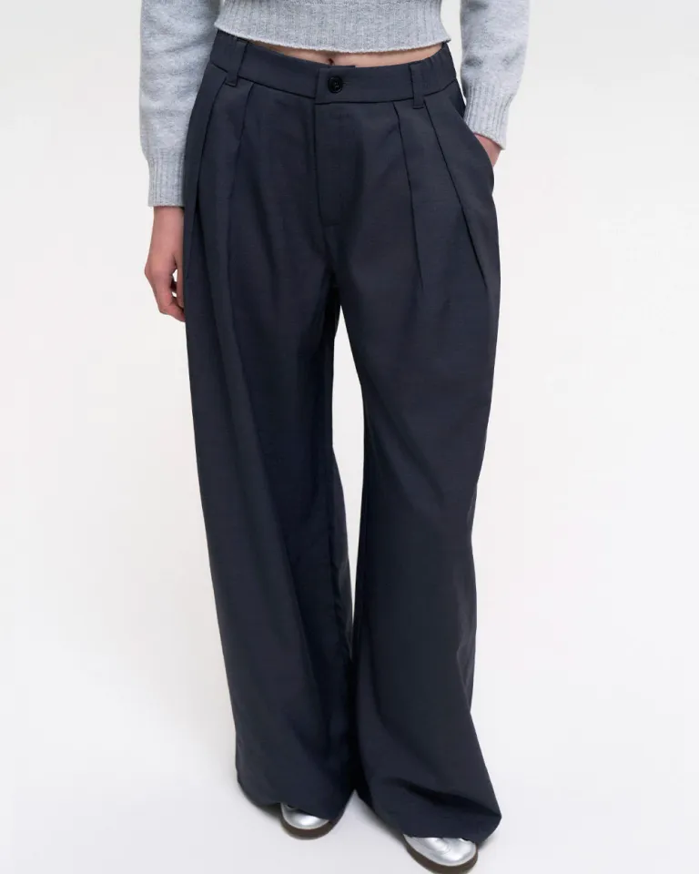 Pantalón de Sastre de Corte Ancho con Detalles Estilizados de Sky en Pantalones para argentina