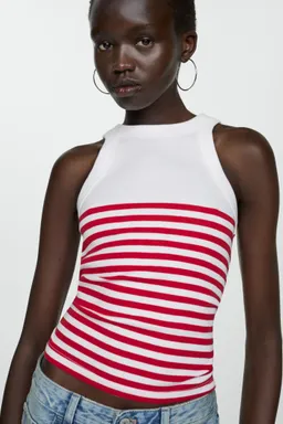 Top estampado rayas de Mango en Tops para argentina