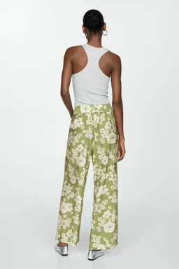 Pantalón estampado con lazo de Mango en Pantalones para argentina