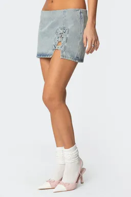 Minifalda denim lavado lazo de Edikted en Faldas para argentina