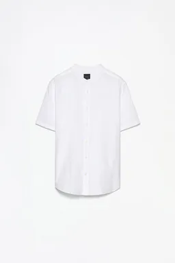 Camisa lino algodón cuello mao de Lefties en Camisas para argentina