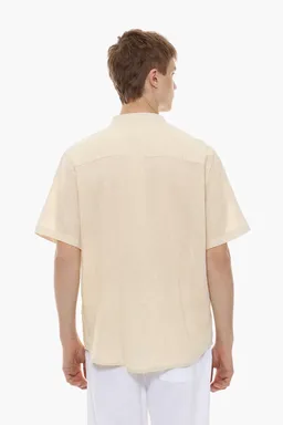 Camisa lino algodón cuello mao de Lefties en Camisas para argentina