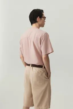 Camisa lino algodón cuello mao de Lefties en Camisas para argentina