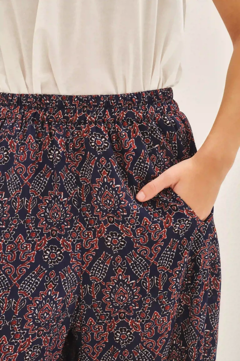 Pantalón ancho de corte amplio con estampado llamativo y detalles prácticos de Rapsodia en Pantalones para argentina