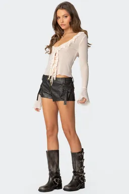 Top malla transparente con volados de Edikted en Tops para argentina