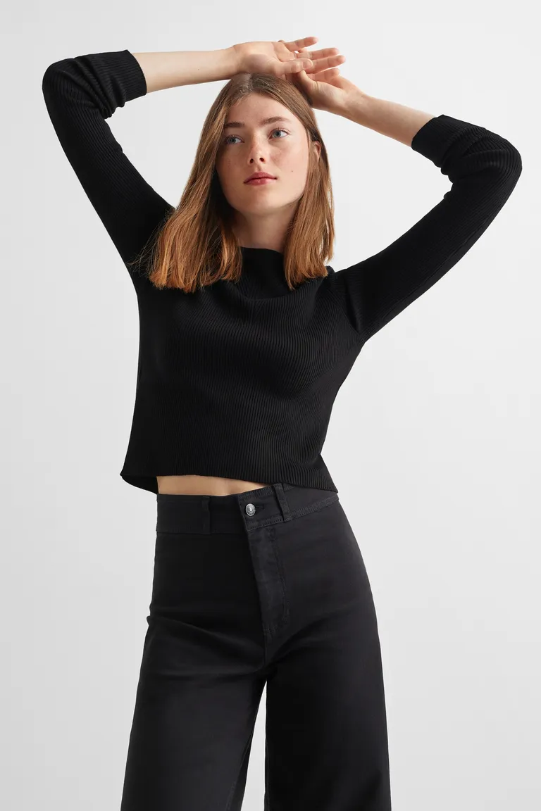 Top canalé espalda descubierta de Mango Teen en Tops para argentina