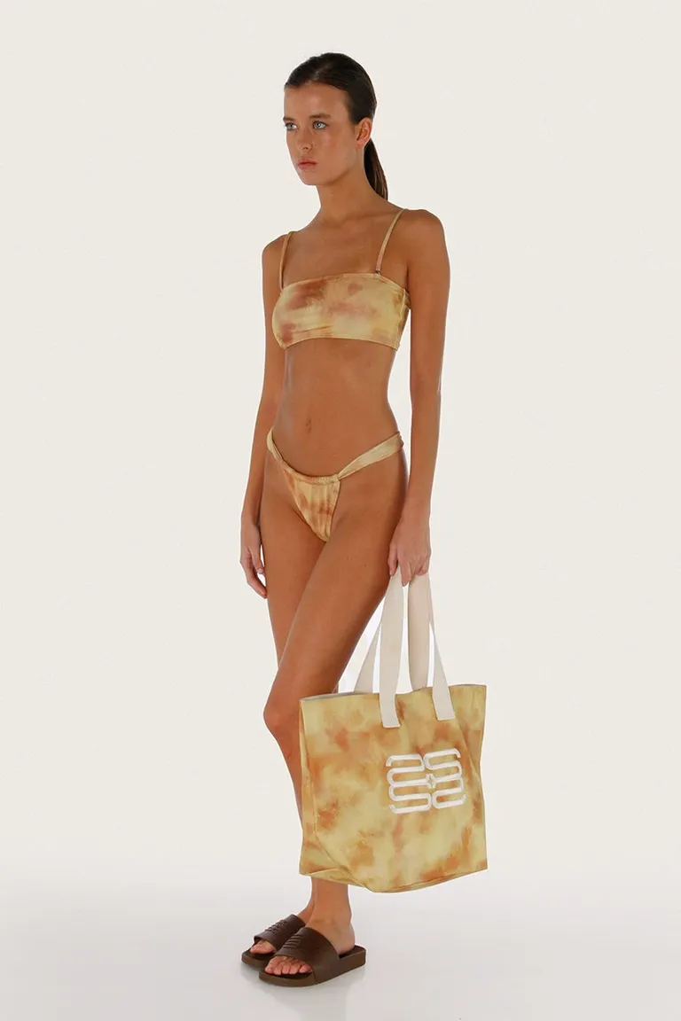 Bikini multicolor en tricot mate con detalles metálicos de Sofia Sarkany en Swimwear y Beachwear para argentina