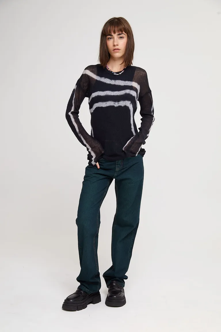 Sweater de diseño batik en tonos contrastantes para mujer de 47 Street en Buzos y Sweaters para argentina