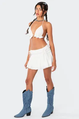Minifalda keoni volados tiro bajo de Edikted en Swimwear y Beachwear para argentina