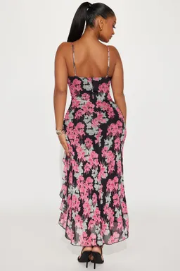 Vestido maxi floral malla de Fashion Nova en Vestidos para argentina