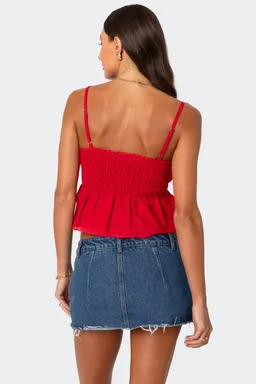 Musculosa millie fruncida de Edikted en Tops para argentina