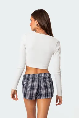 Crop top acanalado milady de Edikted en Tops para argentina