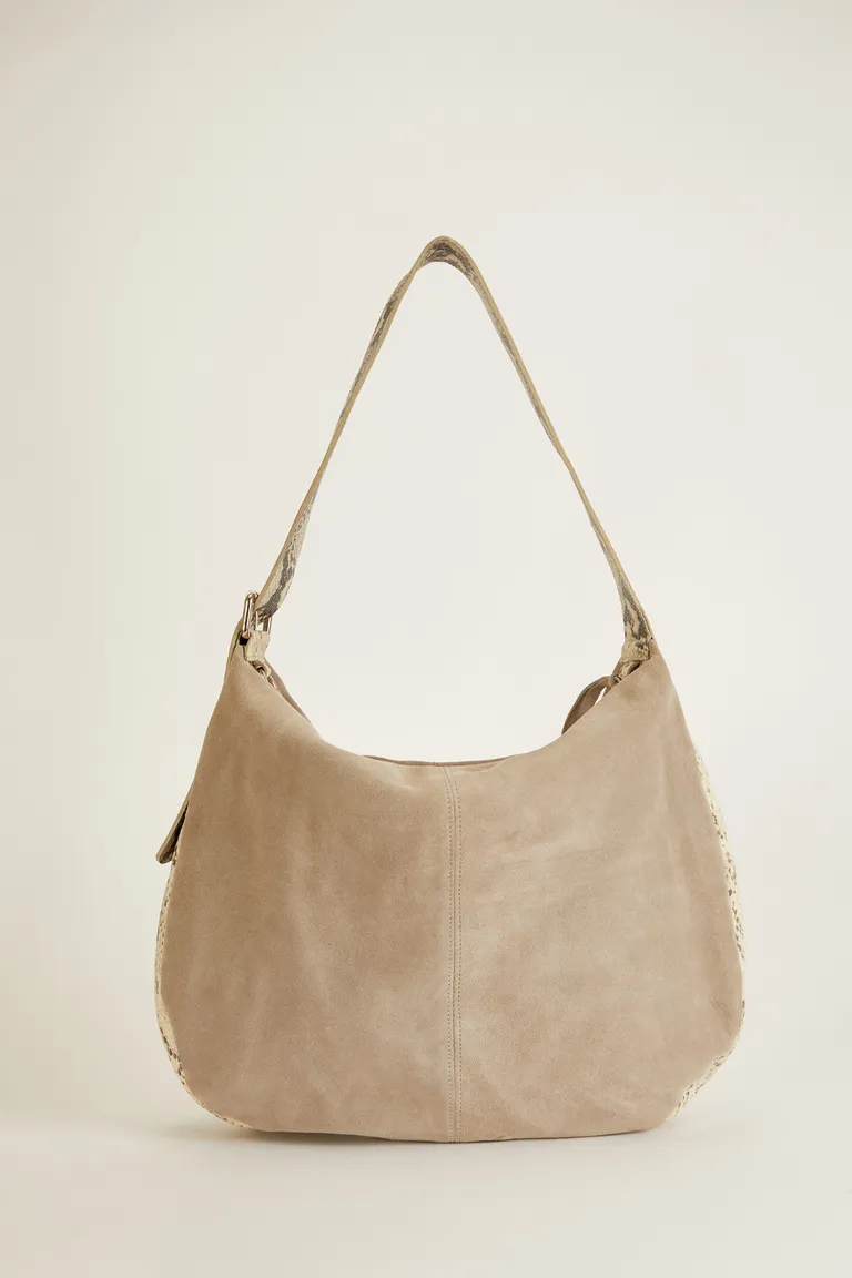 Cartera de Cuero Vacuno Artesanal en Tono Beige de Tucci en Bolsos y Carteras para argentina