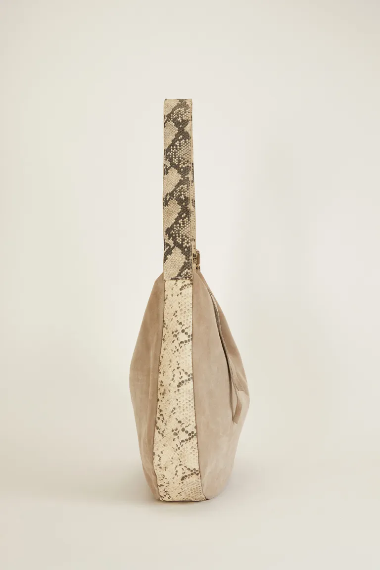 Cartera de Cuero Vacuno Artesanal en Tono Beige de Tucci en Bolsos y Carteras para argentina