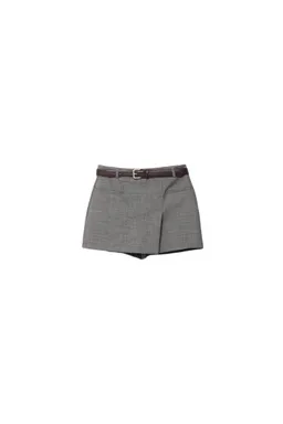 Falda pantalón cruzada con cinturón de Stradivarius en Pantalones para argentina