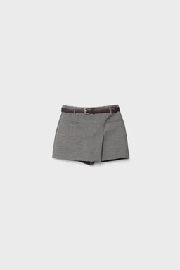 Falda pantalón cruzada con cinturón de Stradivarius en Pantalones para argentina