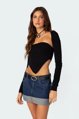 Top bolero tejido dos piezas de Edikted en Tops para argentina