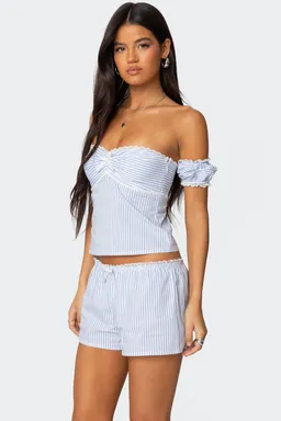 Top rayas off shoulder taryn de Edikted en Tops para argentina