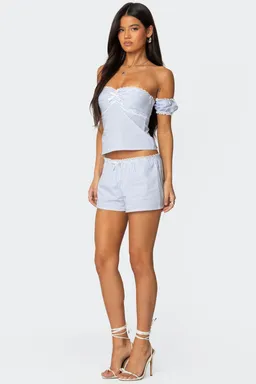 Top rayas off shoulder taryn de Edikted en Tops para argentina