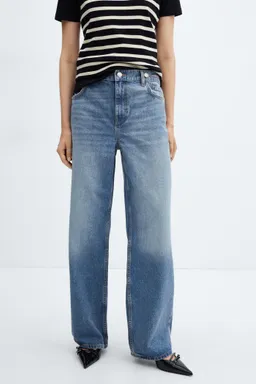Jeans wideleg loose tiro medio de Mango en Pantalones para argentina