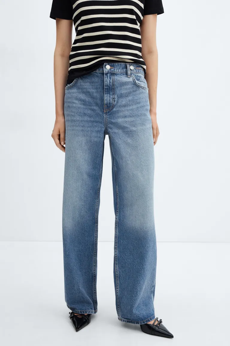 Jeans wideleg loose tiro medio de Mango en Pantalones para argentina