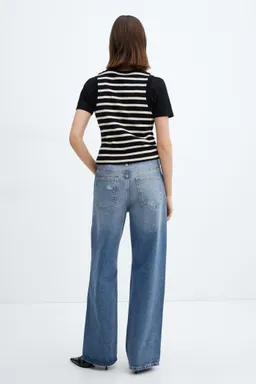 Jeans wideleg loose tiro medio de Mango en Pantalones para argentina