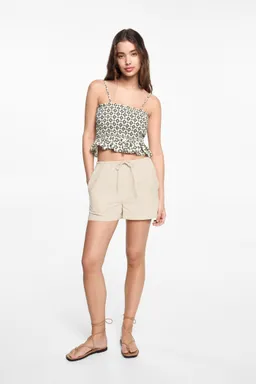 Short lino con lazo de Mango Teen en Shorts para argentina