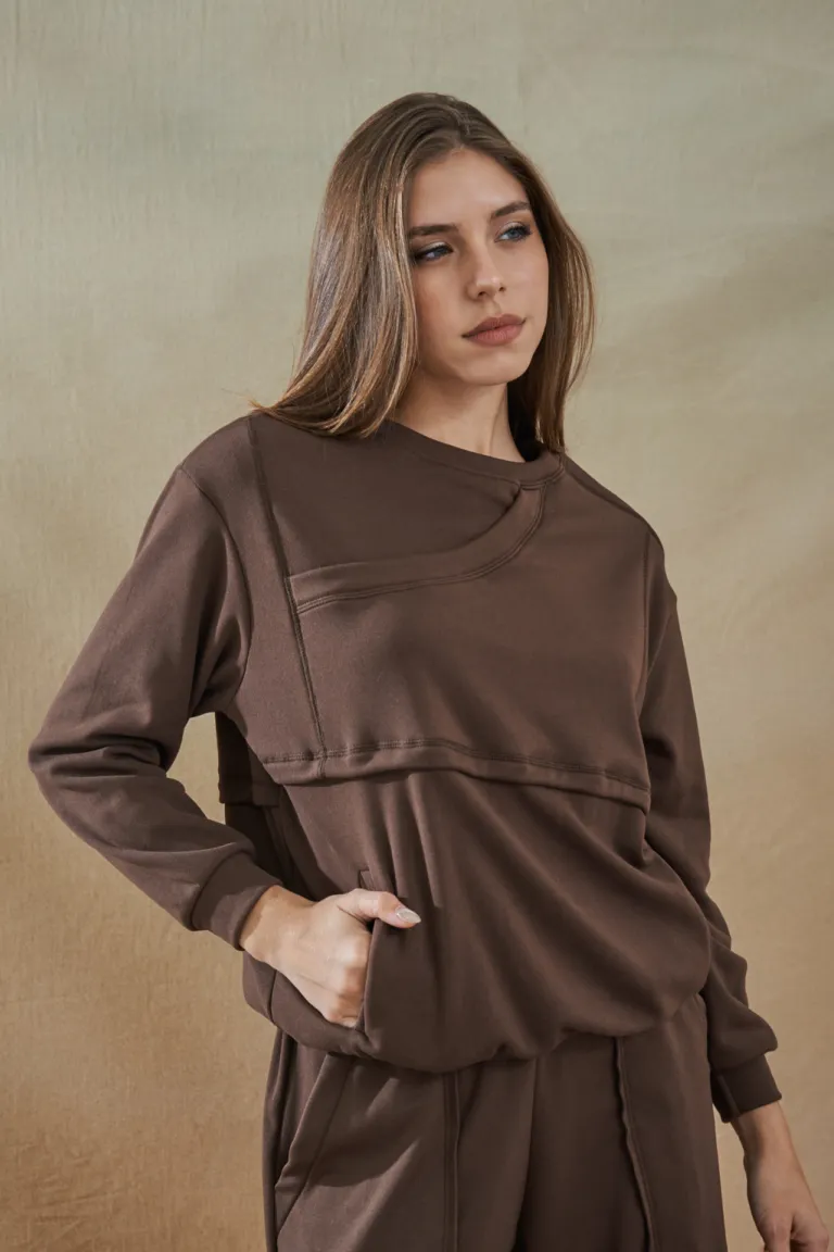 Buzo liso de tejido suave y cálido para Mujer de Apricot en Buzos y Sweaters para argentina