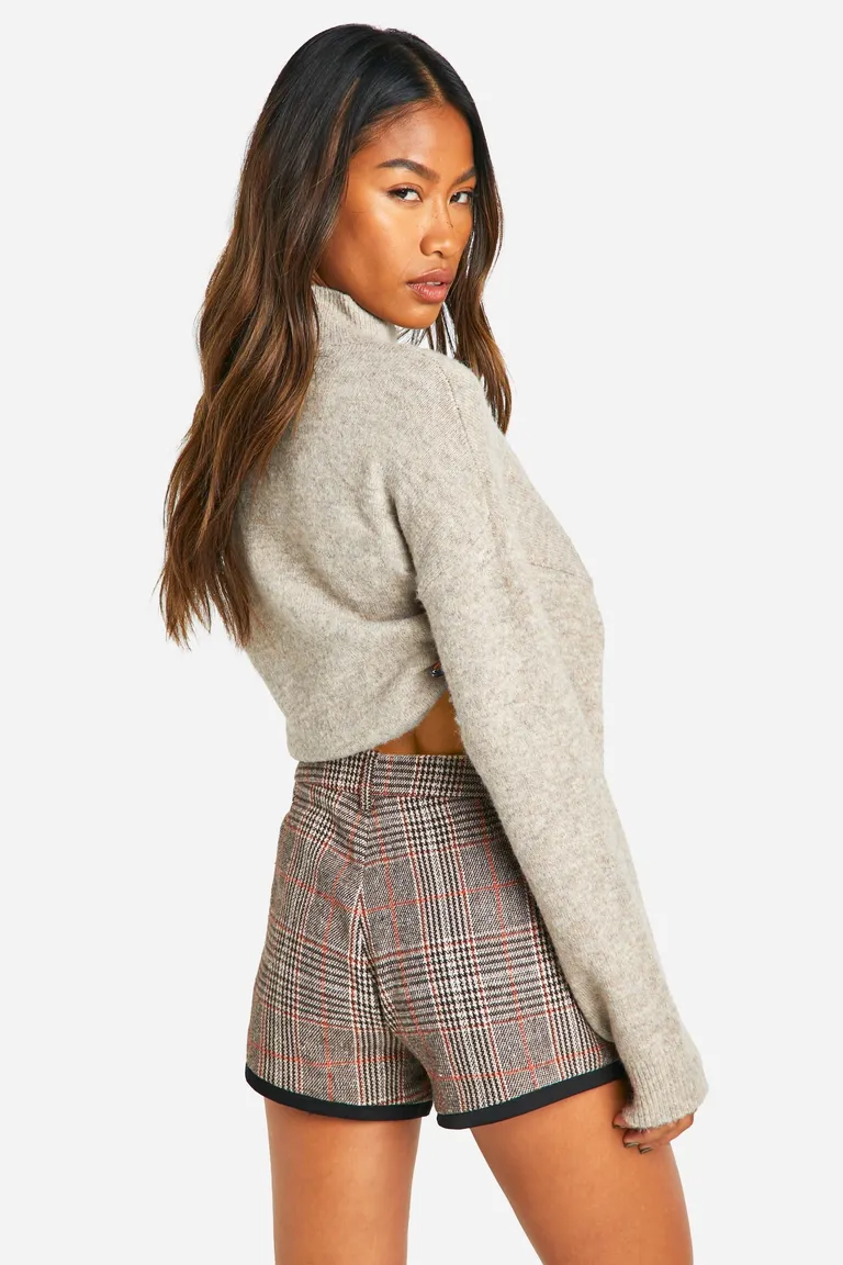 Micro short con estampado escocés de Boohoo en Shorts para argentina