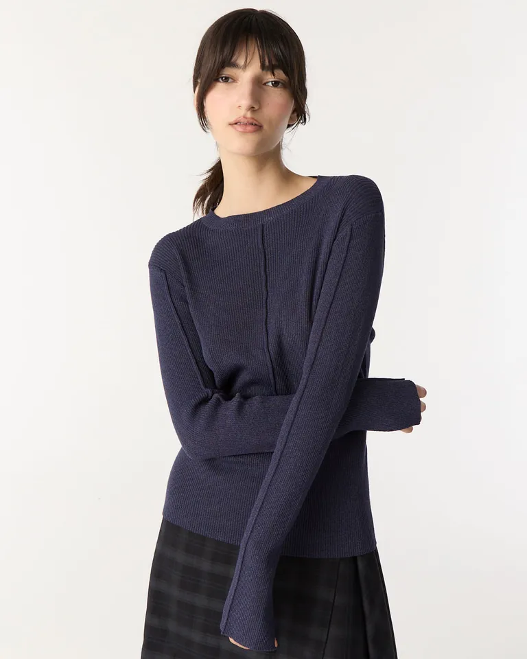 Top de manga larga al cuerpo con aberturas en mangas y espalda descubierta de Furzai en Tops para argentina