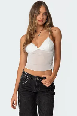 Musculosa encaje malika de Edikted en Tops para argentina
