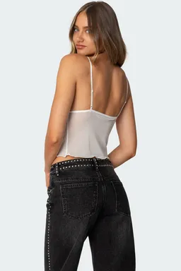 Musculosa encaje malika de Edikted en Tops para argentina