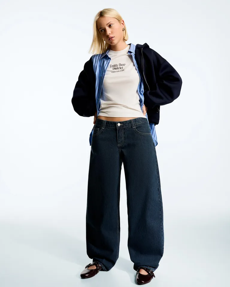 Jeans baggy barrel de Bershka en Pantalones para argentina