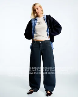 Jeans baggy barrel de Bershka en Pantalones para argentina