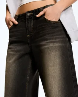 Jeans baggy barrel de Bershka en Pantalones para argentina
