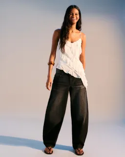Jeans baggy barrel de Bershka en Pantalones para argentina
