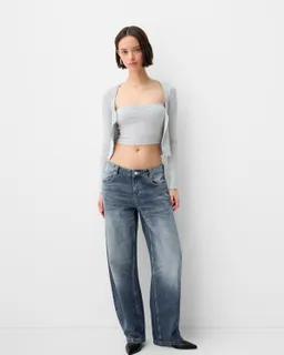 Jeans baggy barrel de Bershka en Pantalones para argentina