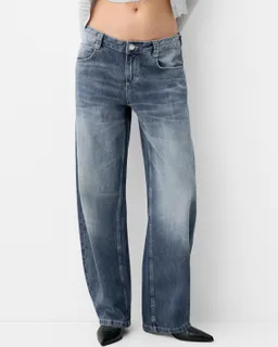 Jeans baggy barrel de Bershka en Pantalones para argentina