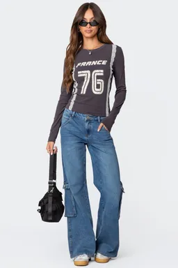 Jeans cargo tiro bajo lunar de Edikted en Pantalones para argentina