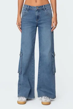 Jeans cargo tiro bajo lunar de Edikted en Pantalones para argentina
