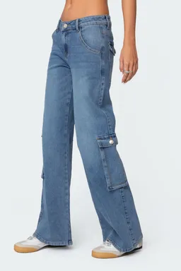 Jeans cargo tiro bajo lunar de Edikted en Pantalones para argentina
