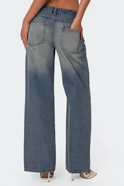 Jeans magda tiro bajo lavado de Edikted en Pantalones para argentina