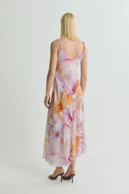 Vestido floral tirantes asimétricos de Mango en Vestidos para argentina