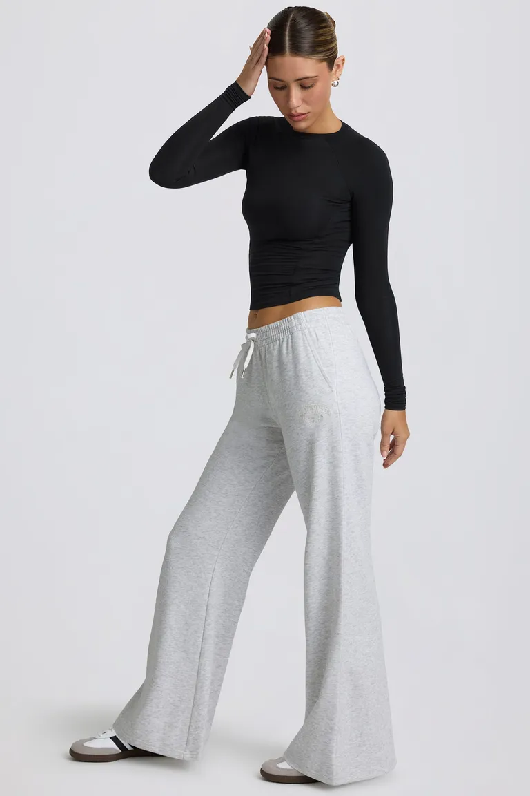 Joggers anchos tiro bajo gris de Oh Polly en Pantalones para argentina